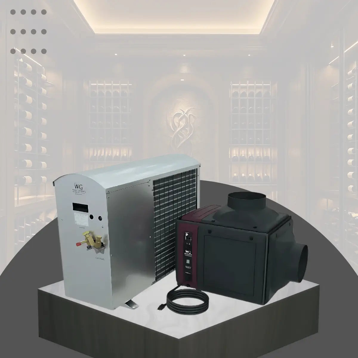 Above 2000 Cubic Feet Ducted Split Wine Cellar Cooling Systems