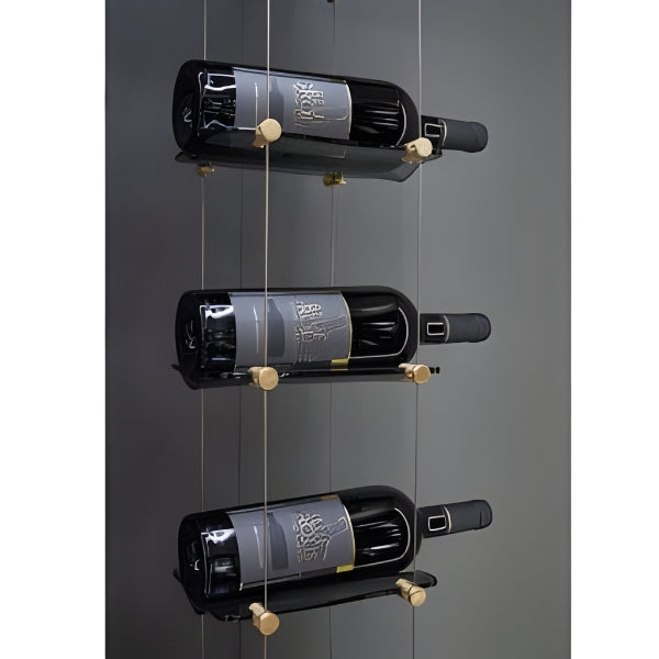 Blue Grouse 12 Bottles Float Cable Wine Racking Display Kit