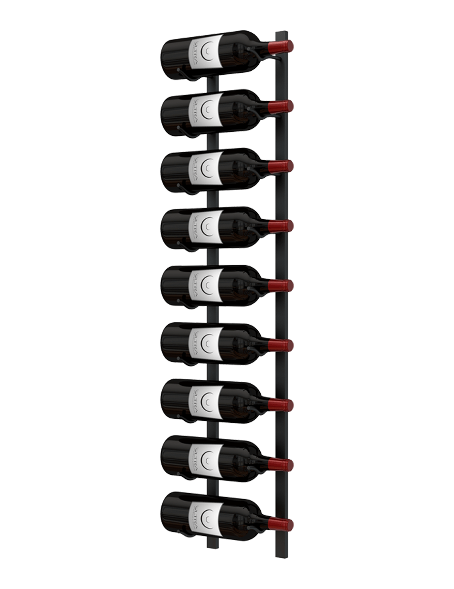 Ultra Wine Racks E-Series Magnum Wall Rails Metal Wine Rack