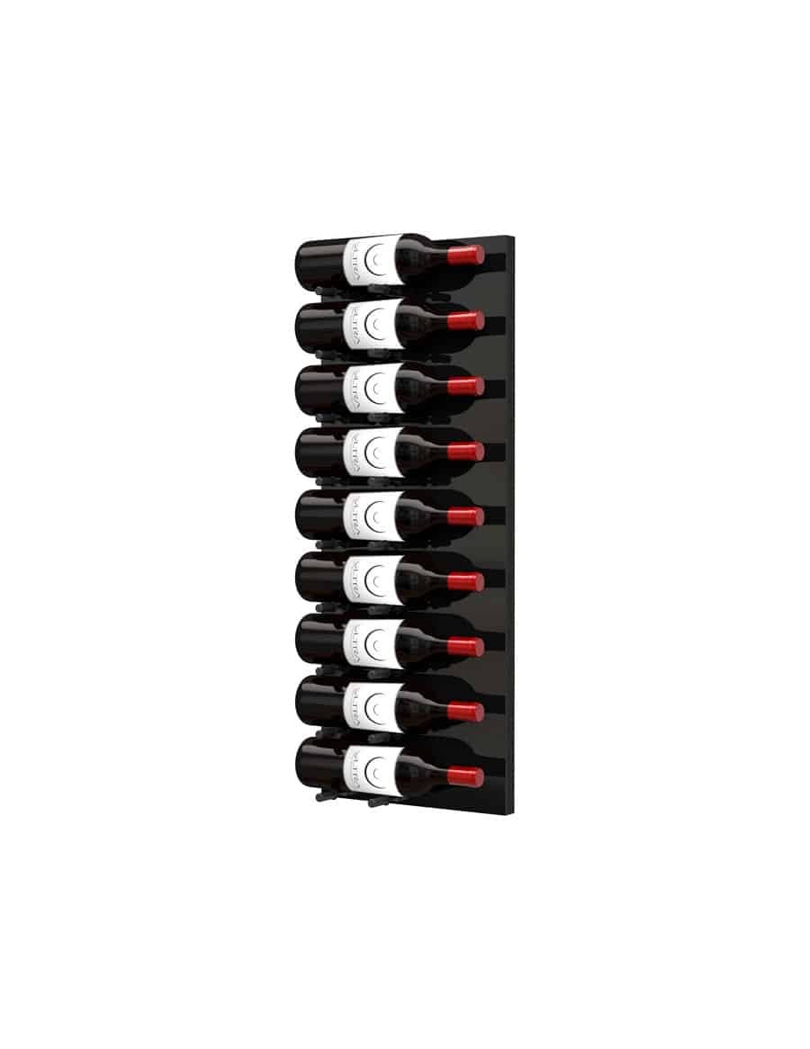 Ultra Wine Racks - Fusion HZ Label-Out Wine Wall Black Acrylic (3 Foot)