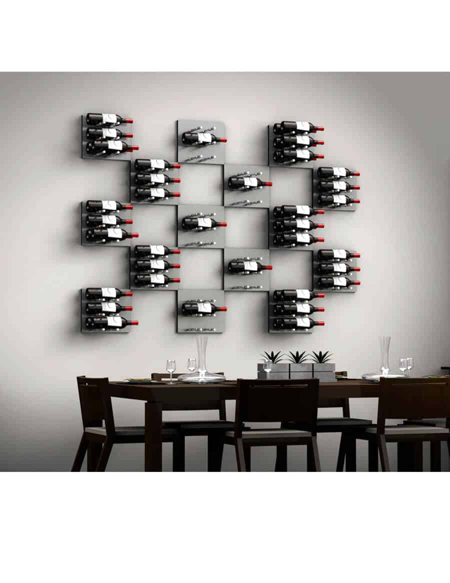 Ultra Wine Racks - Fusion Panels HZ Alumasteel (3 to 9 Bottles)