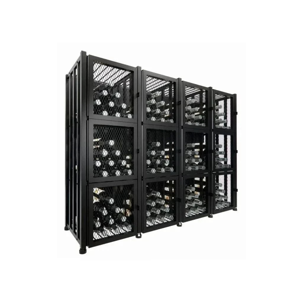 VintageView Case & Crate 192 Bottles/3 Extensions Freestanding Wine Locker 3 Kit CC2-Locker-S4-K
