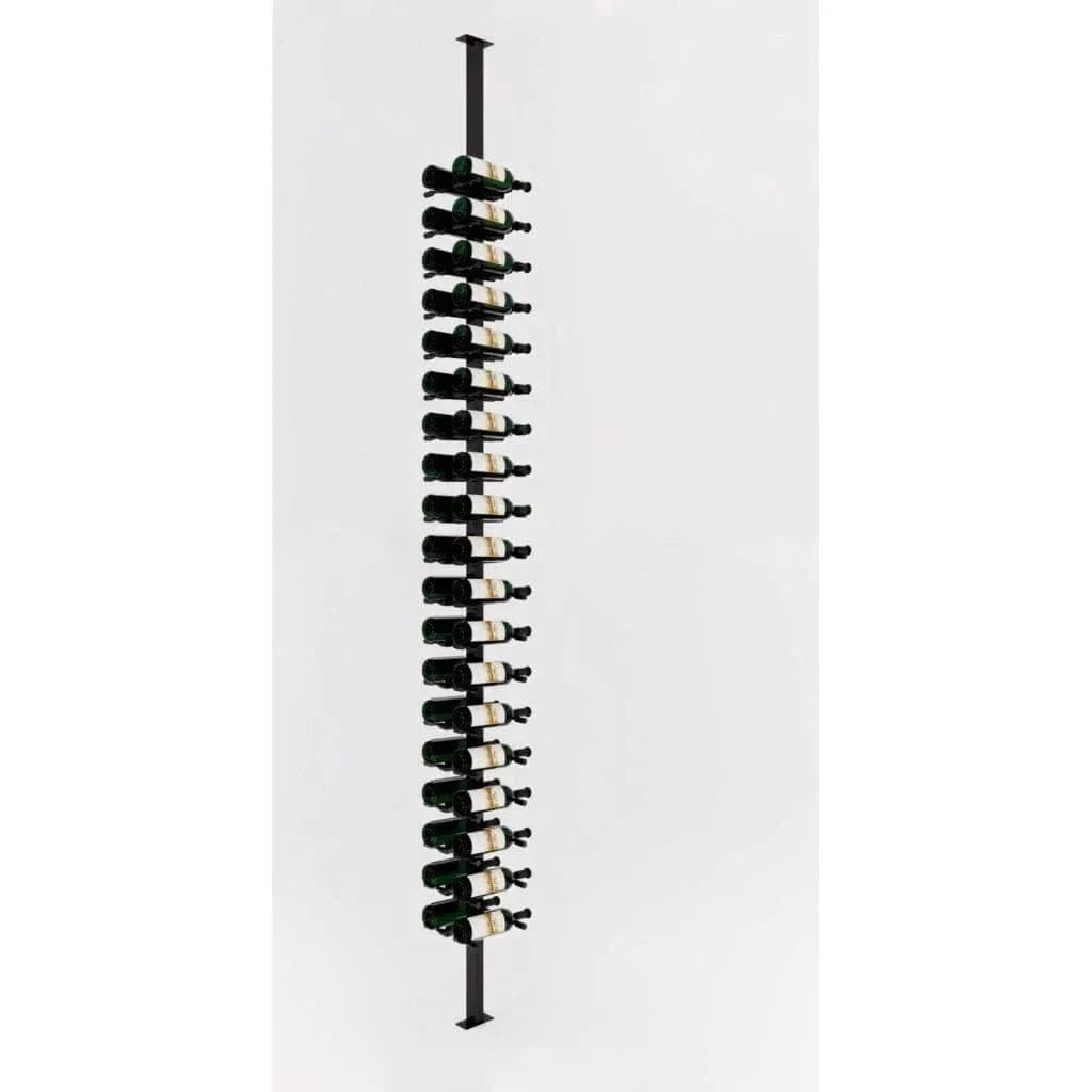 VintageView Vino Pins 40 Bottles Single,Single Floor-to-Ceiling Wine Rack System VP-FCP-KIT-11