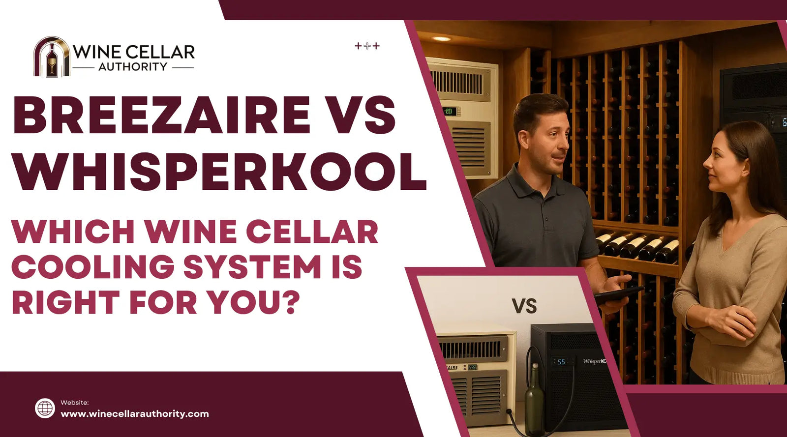 Breezaire vs WhisperKOOL: Which Wine Cellar Cooling System Is Right for You? | Wine Cellar Authority