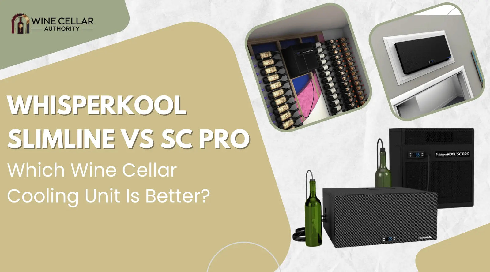 WhisperKOOL Slimline vs SC PRO: Which Wine Cellar Cooling Unit Is Better?