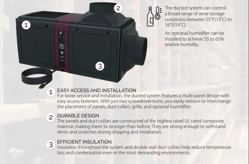 Wine Guardian D050 Cooling System
