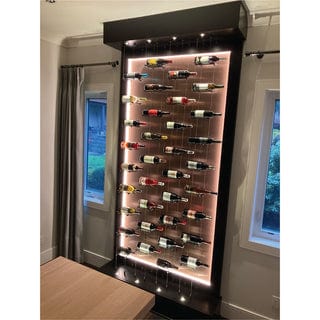 Blue Grouse 12 Bottles Float Cable Wine Racking Display Kit