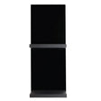 Blue Grouse 3 Foot Flat Black Vinyl Floating Shelves 3FT-SHELVES-K