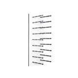 Blue Grouse 3 Foot Tall Rectangular, Label View Peg and Panel Kit 3FT