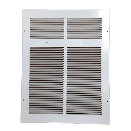Breezaire 6CH40S white condenser grill with two louver banks