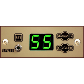 Breezaire Sentry III controller faceplate showing 55 on a green display