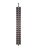 Ultra Wine Racks 42 Bottles HZ 2-Sided Floor-to-Ceiling Display