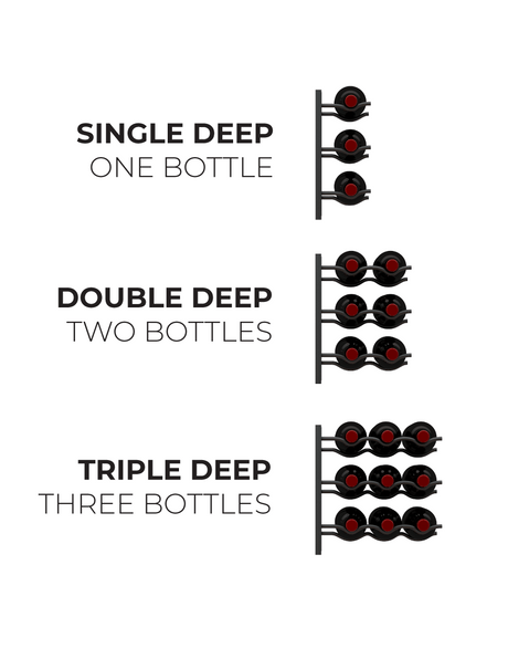 Ultra Wine Racks E-Series 1-4Ft Wall Rails Metal Wine Rack