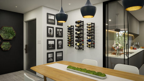 Ultra Wine Racks E-Series 1-4Ft Wall Rails Metal Wine Rack