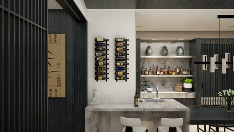 Ultra Wine Racks E-Series 1-4Ft Wall Rails Metal Wine Rack