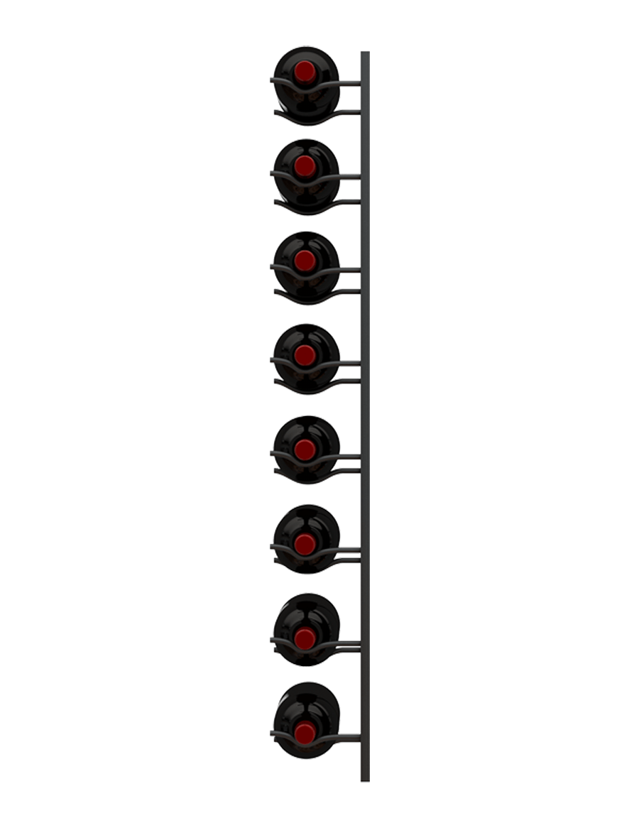 Ultra Wine Racks E-Series Magnum Wall Rails Metal Wine Rack