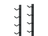 Ultra Wine Racks E-Series Magnum Wall Rails Metal Wine Rack