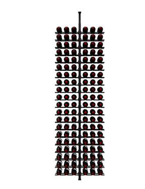 Ultra Wine Racks HZ Minimalist 120 Bottles 2-Sided Display