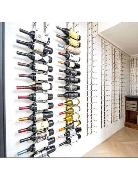 Ultra Wine Racks HZ Wall Rails 1FT Metal Wine Rack (3 to 9 Bottles)