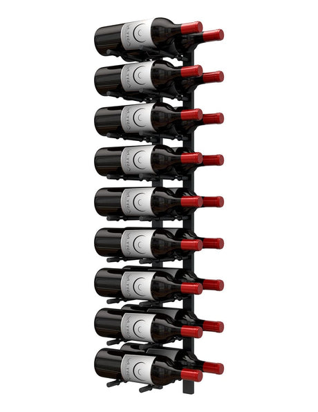 Ultra Wine Racks HZ Wall Rails - 3FT Metal Wine Racks (9 to 27 Bottles)