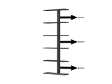 Ultra Wine Racks Max Reveal Label-Out Wall Rails Metal Wine Rack (1–4 ft)