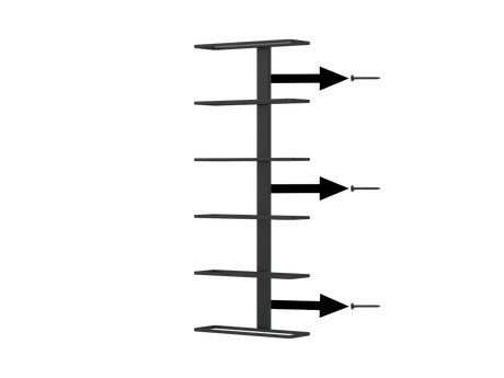 Ultra Wine Racks Max Reveal Label-Out Wall Rails Metal Wine Rack (1–4 ft)