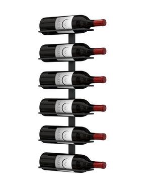 Ultra Max Reveal 2-foot label-out wall rail holding six bottles