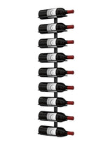 Ultra Wine Racks Max Reveal Label-Out Wall Rails Metal Wine Rack (1–4 ft)