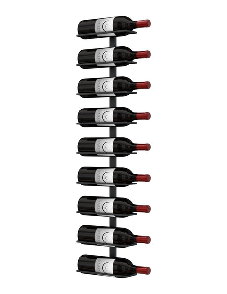Ultra Wine Racks Max Reveal Label-Out Wall Rails Metal Wine Rack (1–4 ft)