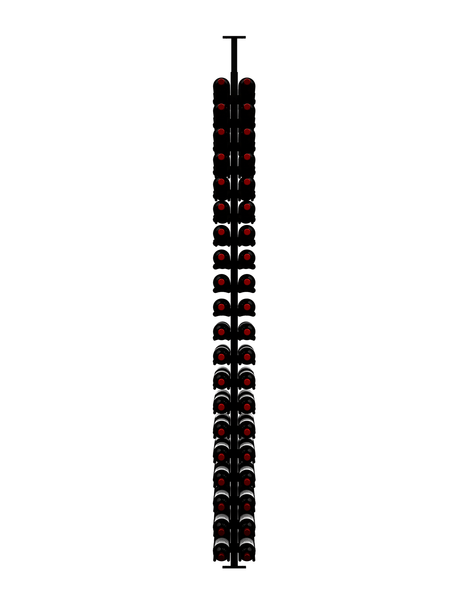 Ultra Wine Racks ST Minimalist 80 Bottles 2-Sided Display