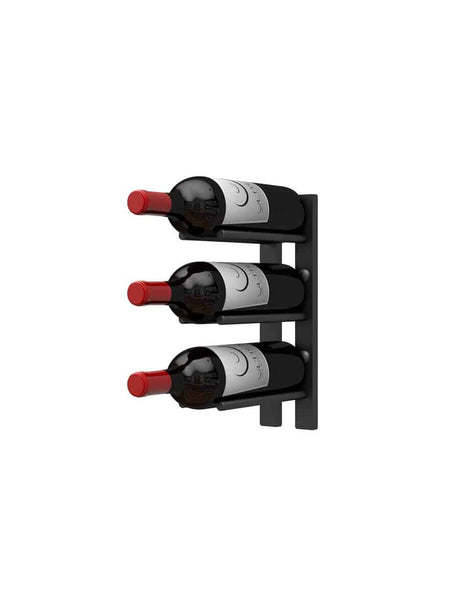 Ultra Wine Racks Straight Wall Rails - 1FT Metal Wine Racks (3 Bottles)