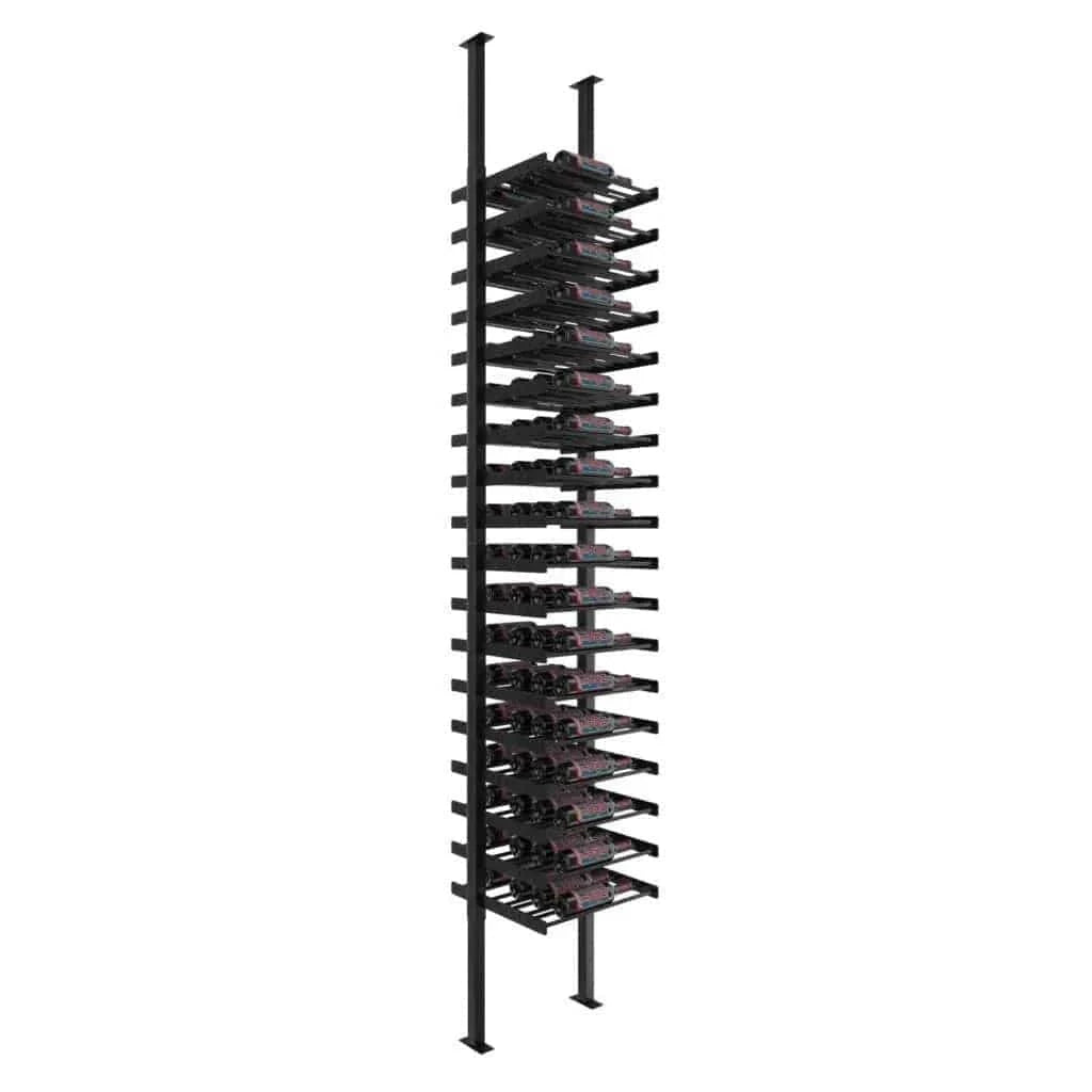 VintageView 72 Bottles Double Sided Wine Wall Post Kit Floor-to-Ceiling Wine Rack WW-FCP-KIT-1C-13