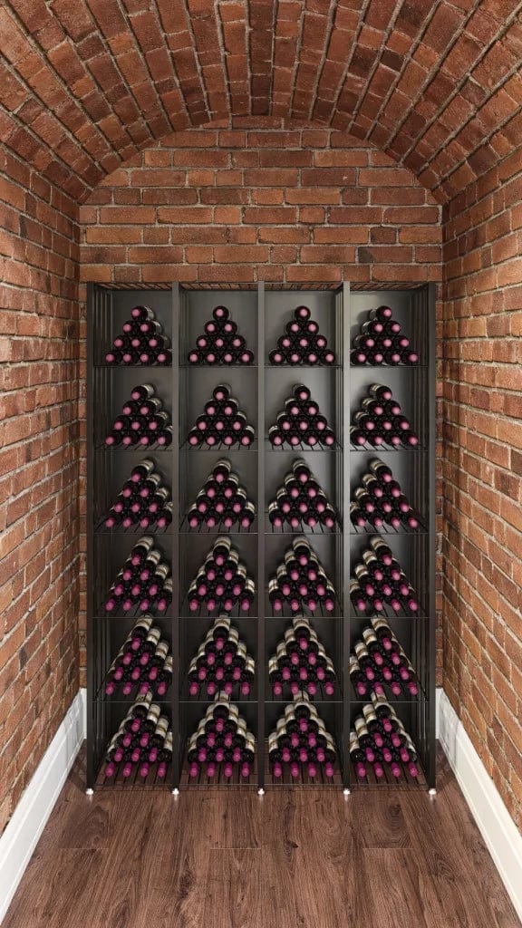 VintageView Case and Crate Bin 6, Freestanding 384 Bottles/3 Extensions Wine Bottle Storage CC2-BIN-T4-K