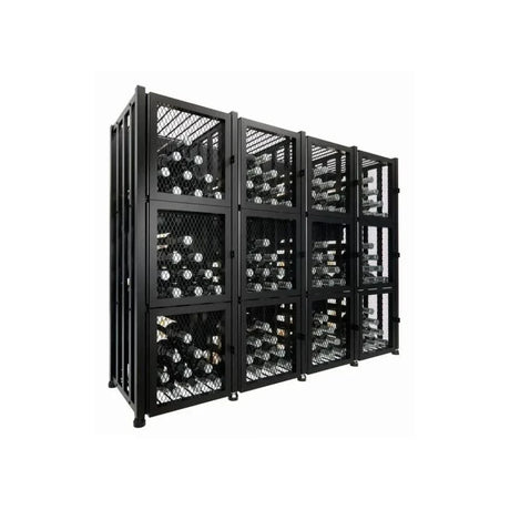 VintageView Case & Crate 192 Bottles/3 Extensions Freestanding Wine Locker 3 Kit CC2-Locker-S4-K