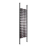VintageView Evolution 72 Bottles Low Profile Ultra Slim Floor-to-Ceiling Wine Rack LP-FCP-KIT-2C-2-K