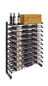 VintageView Evolution 81 Bottles 54 1.5L Freestanding Metal Wine Rack WW-IDR4-H-SH-K