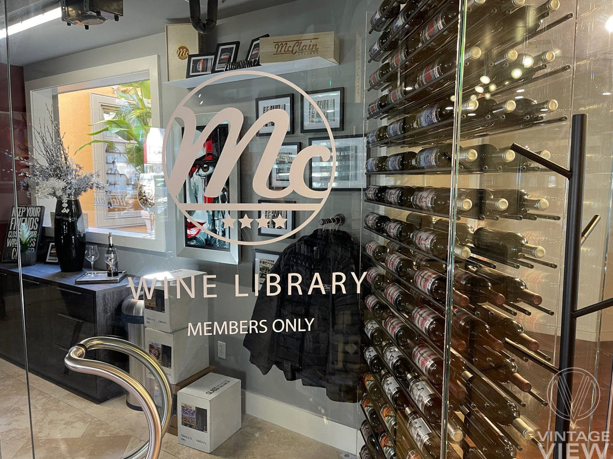 VintageView Evolution Freestanding Metal and Acrylic Wine Rack Tower 92 3C 648 Bottles/3 Extensions WT-92-B3X