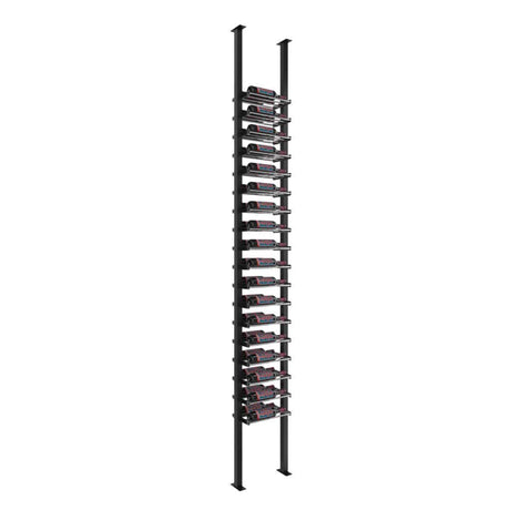 VintageView Evolution Low Profile Ultra Slim 36 Bottles Floor-to-Ceiling Wine Rack 10 1C LP-FCP-KIT-1C-2-K