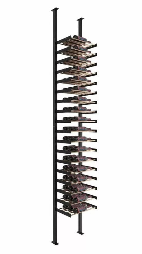 VintageView Evolution Single Sided 54 Bottles/Triple Depth Wine Wall Post Kit WW-FCP-KIT-3C-1-K