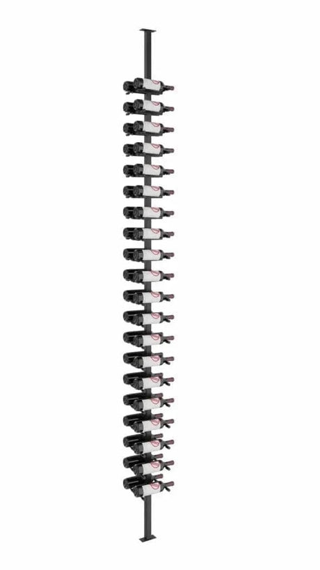 VintageView Vino Pins 40 Bottles Single,Single Floor-to-Ceiling Wine Rack System VP-FCP-KIT-11