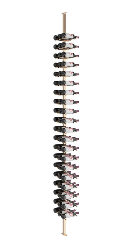 VintageView Vino Pins 60 Bottles Single,Double Floor-to-Ceiling Wine Rack System VP-FCP-KIT-12