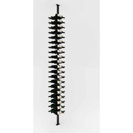 VintageView Vino Pins 60 Bottles Single,Double Floor-to-Ceiling Wine Rack System VP-FCP-KIT-12