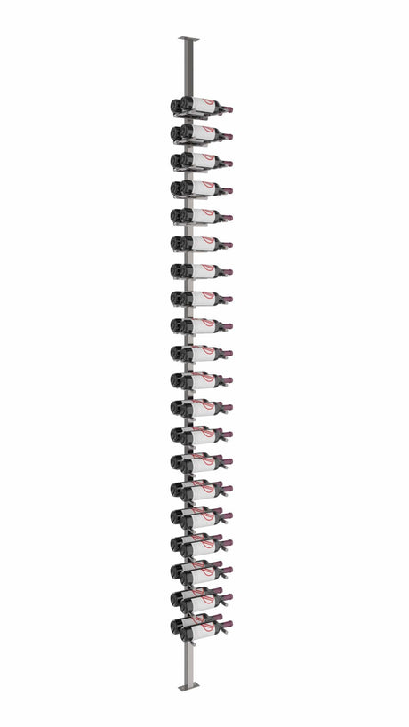 VintageView Vino Series Pins 40 bottles Floating Wine Rack Frame Kit,Single Sided Floor-to-Ceiling VP-FCP-KIT-2