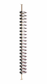 VintageView Vino Series Pins 40 bottles Floating Wine Rack Frame Kit,Single Sided Floor-to-Ceiling VP-FCP-KIT-2