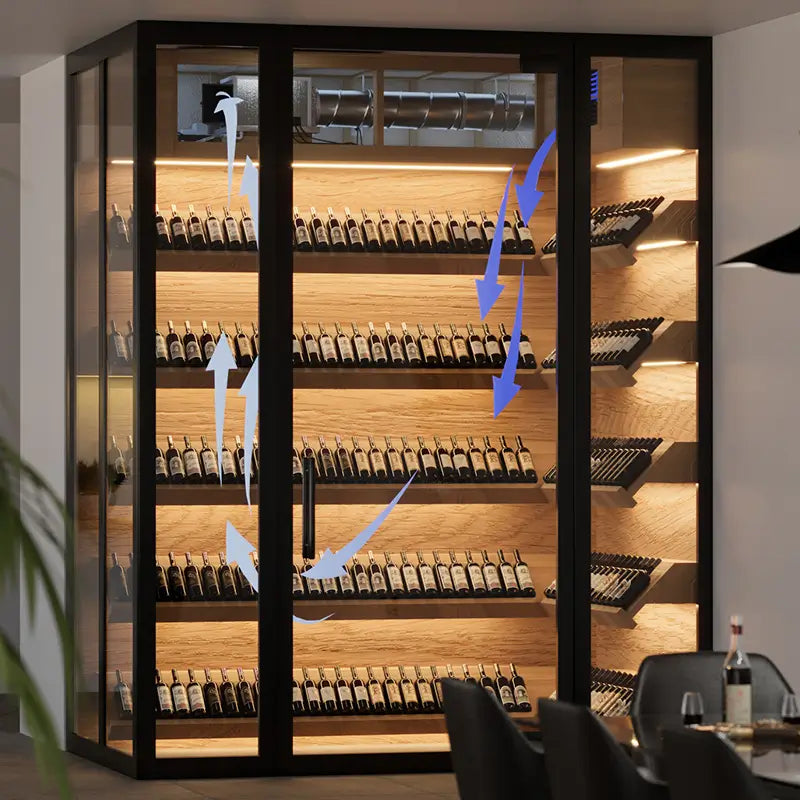 WhisperKOOL Blow-Through 8000 H.E. 220V Split Wine Cellar Cooling System