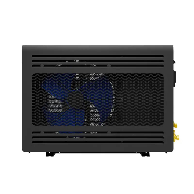 Outdoor condensing unit for the 8000 split system, fan behind a mesh guard