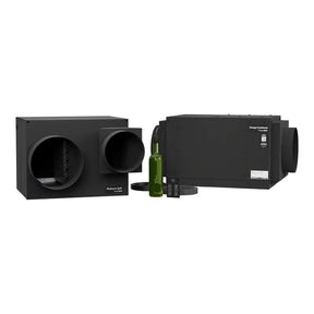 WhisperKOOL Ducted Platinum Split 4000 OMEGA 110V: ducted evaporator, Omega condenser, controller and bottle probe