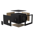 Exploded view of the WhisperKOOL exterior insulation kit around a Platinum Split unit