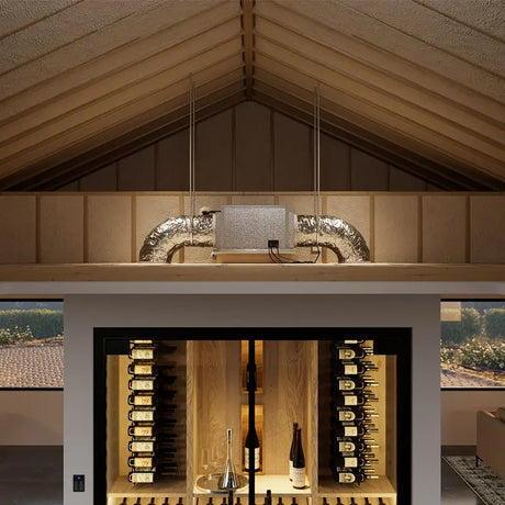 WhisperKOOL Mini Blow-Through 220V H.E. Wine Cellar Cooling System – S-WKBT-MINI-220