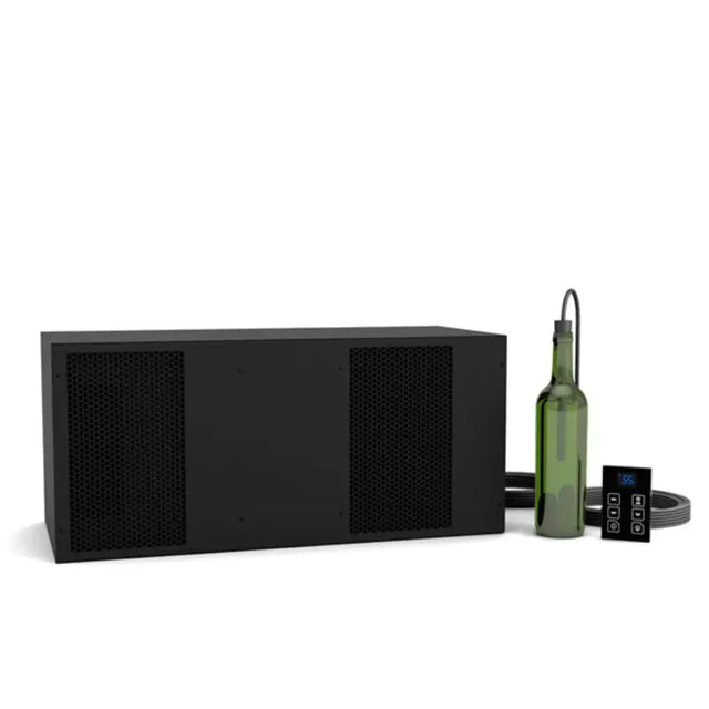 WhisperKOOL Mini Ceiling Mount evaporator with bottle probe and digital wall control